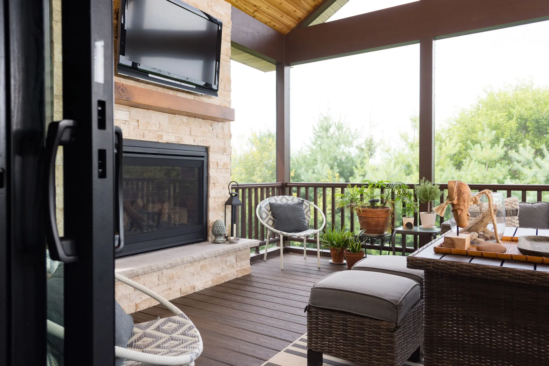 A Custom Screened Porch and Deck Built for Wisconsin Summers | Becker ...